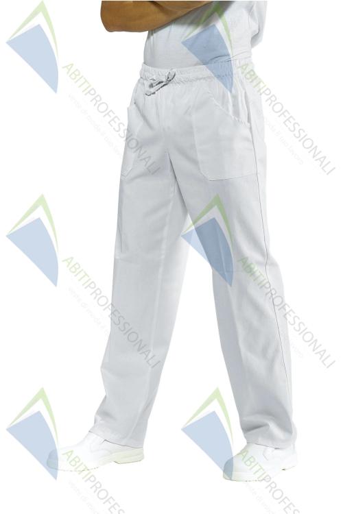 Pantalone con elastico 100% sanitario Cotone Isacco Pantalone con elastico 100% sanitario Cotone Isacco